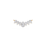 Yellow Gold 1 50Ct Graduated Prong Pear Lab Grown Diamond Qyra Mangalsutra