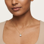 Gold 0 5Ct Princess Lab Grown Diamond Sabea Pendant