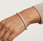 Gold 2Ct Round Classic Lab Grown Diamond Sandrine Bracelet