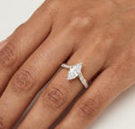 Marquise Pave Lab Grown Diamond Selara Engagement Ring