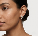 Pear Halo Lab Grown Diamond Stud Selore Earrings