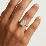 Gold 2Ct Radiant Solitaire Lab Grown Diamond Solayne Ring
