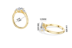 Oval Three-Stone Lab Grown Diamond Sorine Engagement Ring