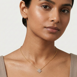 Gold Cluster Round Lab Grown Diamond Tivra Pendant