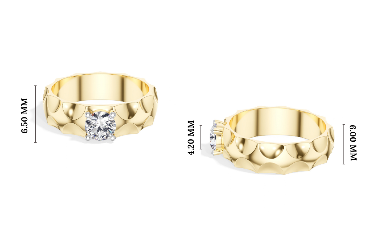 Round Solitaire Lab Grown Diamond Torren Engagement Ring 