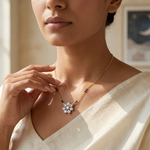 Gold 1Ct Cluster Round Lab Grown Diamond Viora Mangalsutra