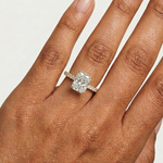 Gold 2Ct Radiant Pave Lab Grown Diamond Vireya Ring