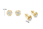 Gold Round Lab Grown Diamond Stud Xavira Earring