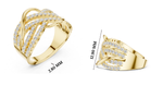 Gold Infinity Pave Round Lab Grown Diamond Seriq Ring