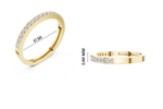 Gold Pave Eternity Prong Round Lab Grown Diamond Arvix Ring