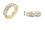 Gold 4Ct Mixed Shape Prong Eternity Lab Grown Diamond Ziora Ring