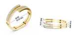 Gold Pave Round Lab Grown Diamond Phexa Ring