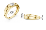 Gold Bezel Setting Round Lab Grown Diamond Kyren Ring