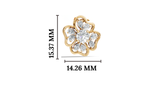 Gold Cluster Setting Pear Lab Grown Diamond Avyra Pendant
