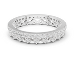 Gold 1Ct Double Pave Crown Design Round Lab Grown Diamond Oryxis Ring