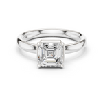 Gold 1 50Ct Solitaire Classic Asscher Lab Grown Diamond Xelra Ring