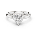 Gold 1 50Ct Solitaire Classic Heart Lab Grown Diamond Zafyn Ring