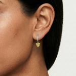 Gold 3Ct Trillion Drop Bar Lab Grown Diamond Xavieal Earring