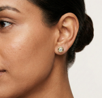 Gold Round Lab Grown Diamond Stud Xavira Earring
