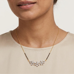 Gold 2Ct Cluster Pear Lab Grown Diamond Xorlyn Mangalsutra