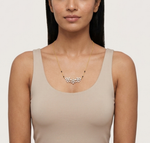 Rose Gold 2Ct Cluster Pear Lab Grown Diamond Xorlyn Mangalsutra