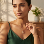 Gold Halo Drop Pear Lab Grown Diamond Zafirae Pendant