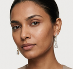 Gold 7Ct Multi Pear Drop Pear Lab Grown Diamond Zarex Earring