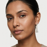 Gold 7Ct Multi Pear Drop Pear Lab Grown Diamond Zarex Earring