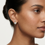 Gold 2Ct Drop Solitaire Design Princess Lab Grown Diamond Zavra Earring