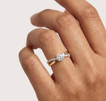Round Split-Shank Pave Lab Grown Diamond Zeline Engagement Ring