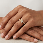 Gold Channel Classic Oval Lab Grown Diamond Zexia Ring