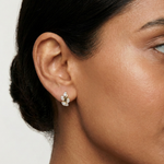 Gold Vine Wave Marquise Lab Grown Diamond Zoren Earring