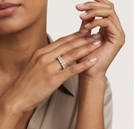 Gold 2Ct Oval Eternity Lab Grown Diamond Zorine Ring