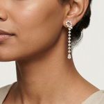 Gold 2 50Ct Halo Drop Pear Lab Grown Diamond Zorixa Earring