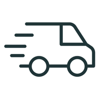 Fast shipping delivery icon representing secure doorstep jewellery delivery, quick order dispatch and reliable shipping service